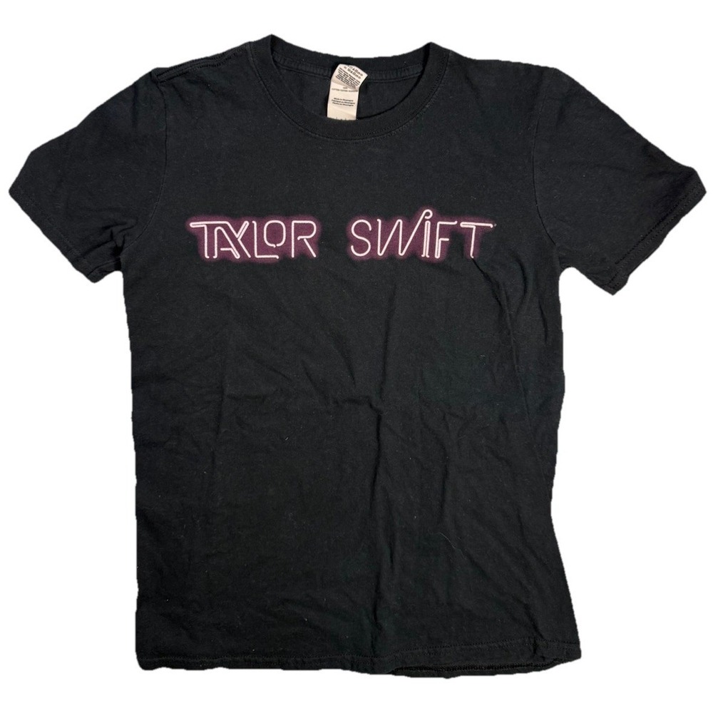 Taylor Swift The 1989 World Tour Black T-Shirt Gildan Cotton Adult Women's Small